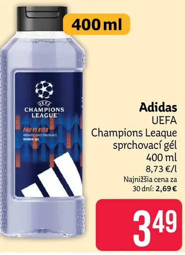 Adidas UEFA Champions League sprchovací gél
