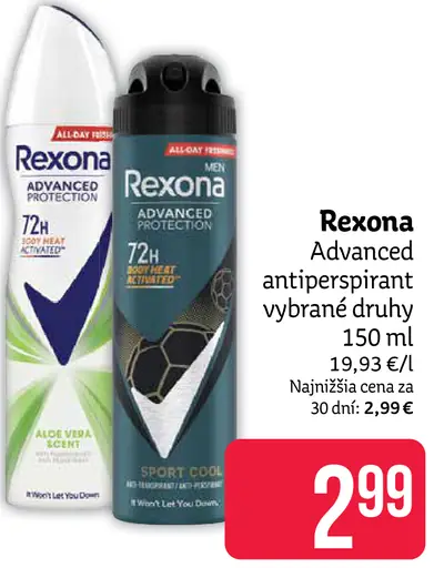 Rexona Advanced antiperspirant