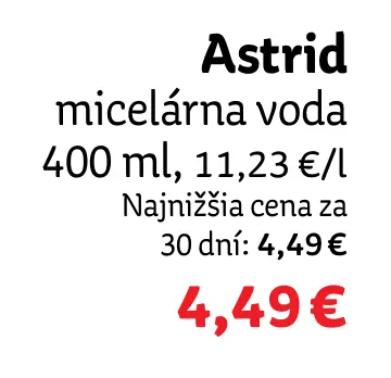 Astrid micelárna voda