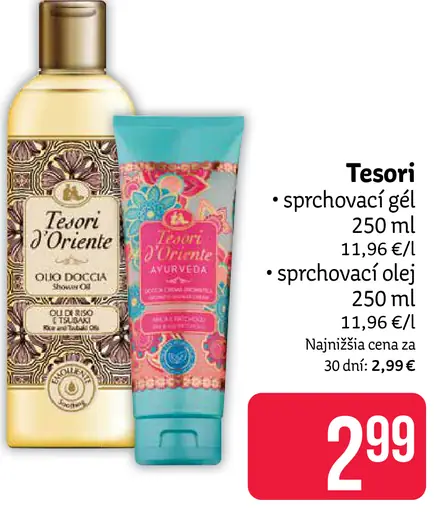 Tesori sprchovací olej