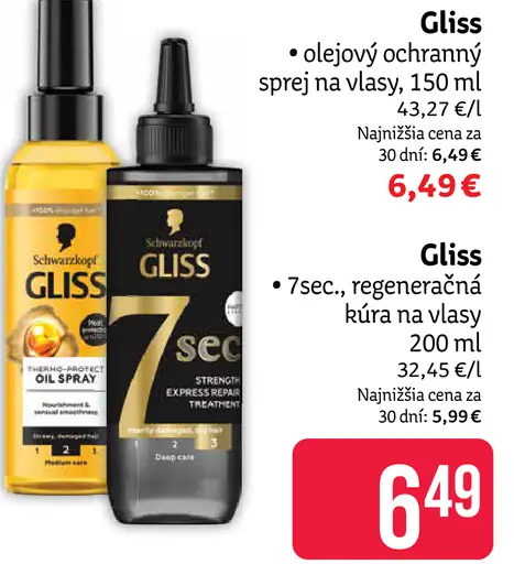 Gliss olejový ochranný sprej na vlasy