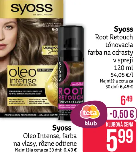 Syoss Root Retouch tónovacia farba