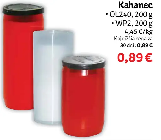 Kahance sklenený kahancový obal OL420