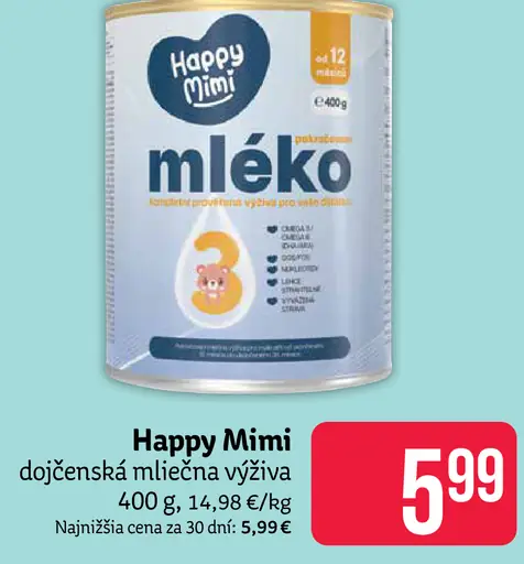 Happy Mimi dojčenská mliečna výživa