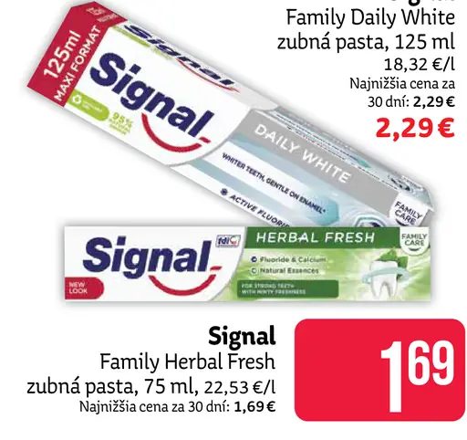 Signal Family Care Herbal Fresh zubná pasta