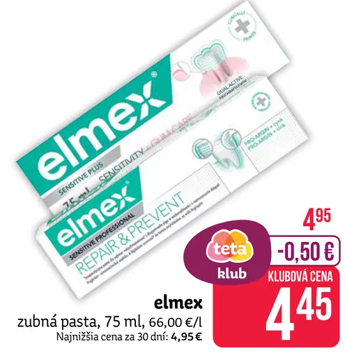 Elmex zubná pasta