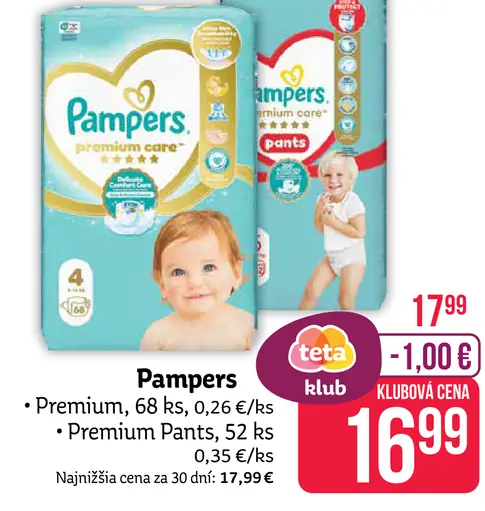 Pampers Premium detské plienky