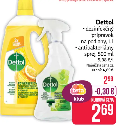 Dettol dezinfekčný prípravok na podlahy