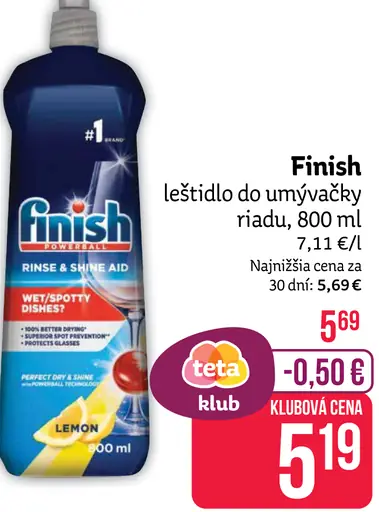 Finish Leštidlo do umývačky riadu