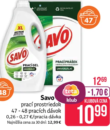 Savo prací prostriedok