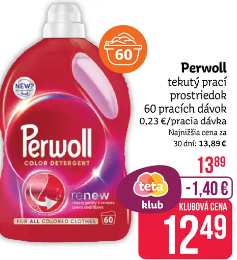 Perwoll tekutý prací prostriedok