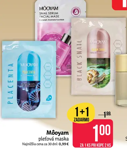 Mooyam pleťová maska