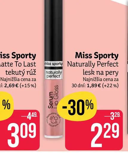 Miss Sporty Naturally Perfect rúž na pery
