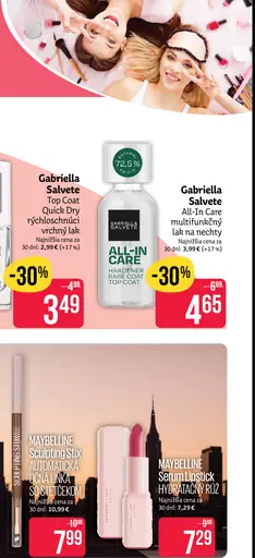 Gabriella Salvete Top Coat rýchloschnúci vrchný lak