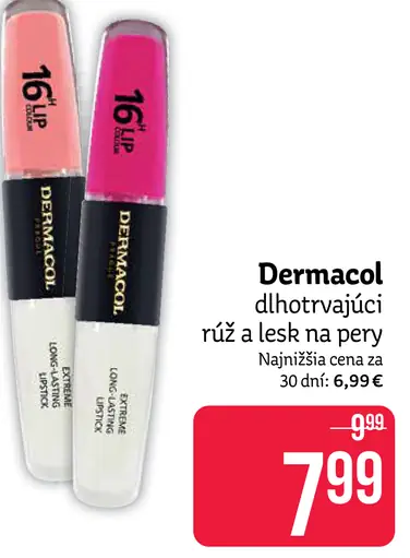 Dermacol dlhotrvajúci rúž a lesk na pery