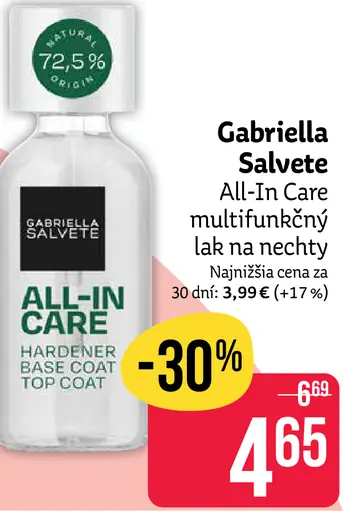 Gabriella Salvete All-In Care multifunkčný lak na nechty