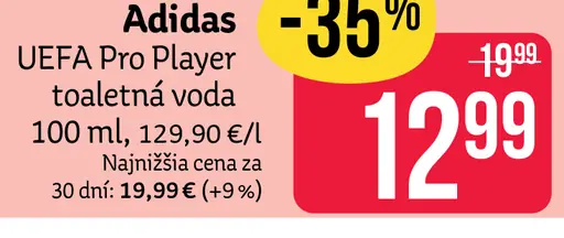 Adidas UEFA Pro Player toaletná voda