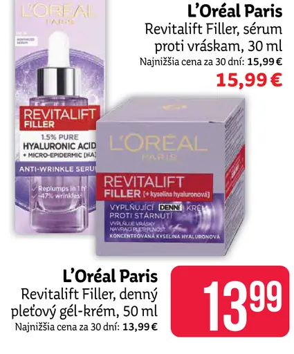 L’Oréal Paris Revitalift Filler sérum proti vráskam