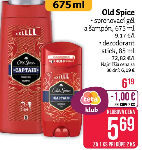 Old Spice sprchový gél a šampón