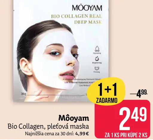 Mooyam Bio Collagen pleťová maska