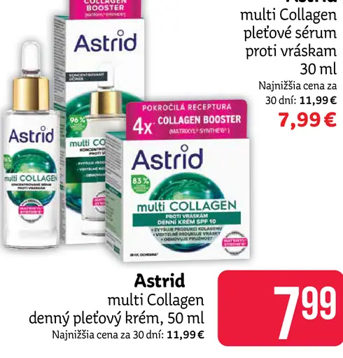Astrid pleťový krém multi Collagen denný/nočný