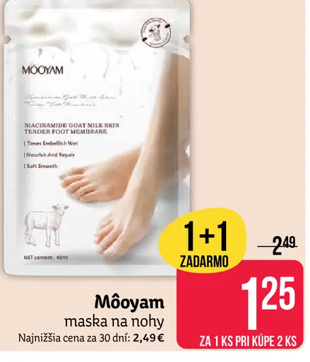 Mooyam maska na nohy