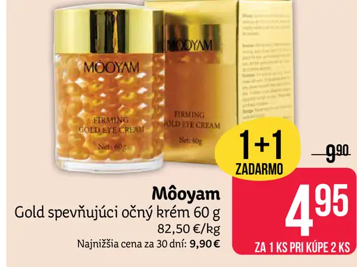 Mooyam Gold spevňujúci očný krém