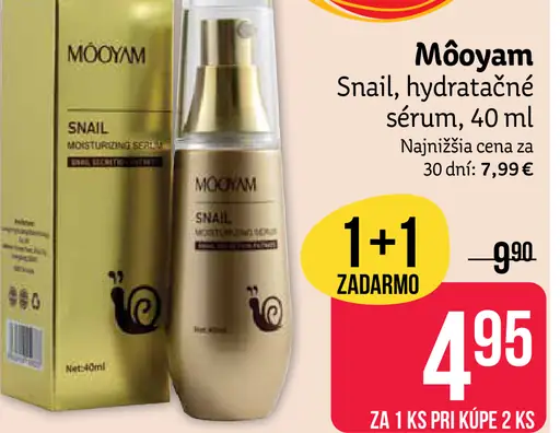 Môoyam Snail hydratačné sérum