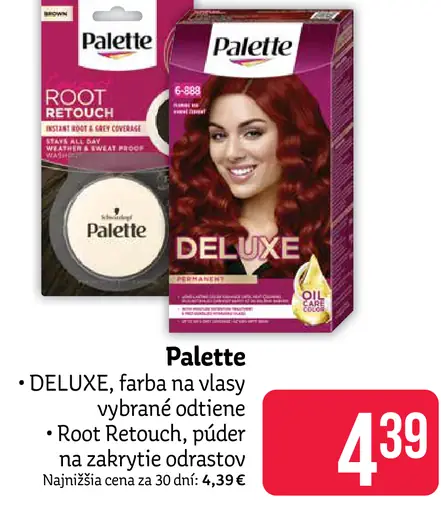 Palette DELUXE farba na vlasy vybrané odtiene