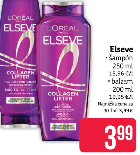 Elseve šampón Collagen