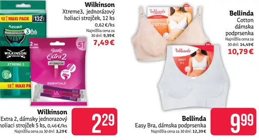 Wilkinson Xtreme 3 Jednorazový holiaci strojček