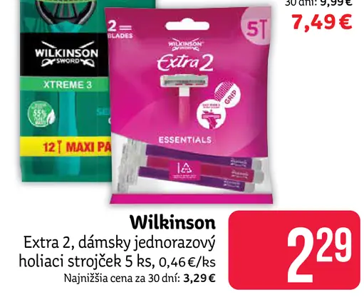 Wilkinson Extra 2 dámsky jednorazový holiaci strojček