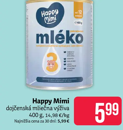 Happy Mimi dojčenská mliečna výživa