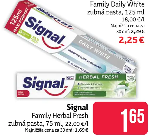 Signal Family Care Daily White zubná pasta