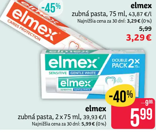 Elmex zubná pasta