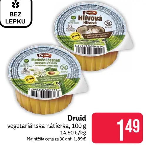 Druid vegetariánska nátierka