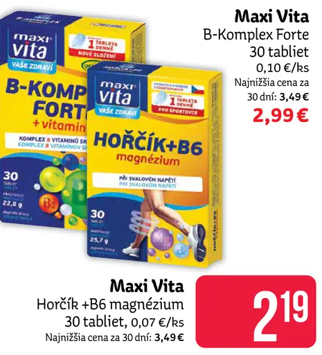 Maxi Vita B-komplex Forte výživový doplnok
