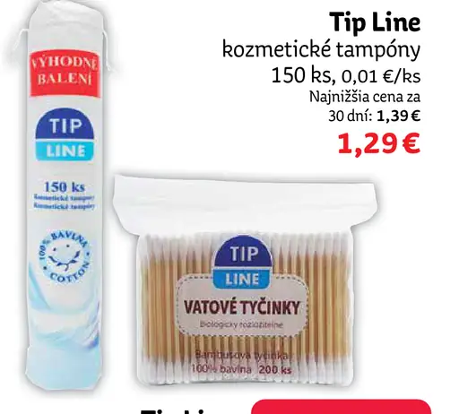 Tip Line vátové tyčinky