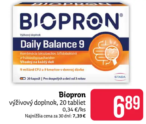 Biopron výživový doplnok Daily Balance 9