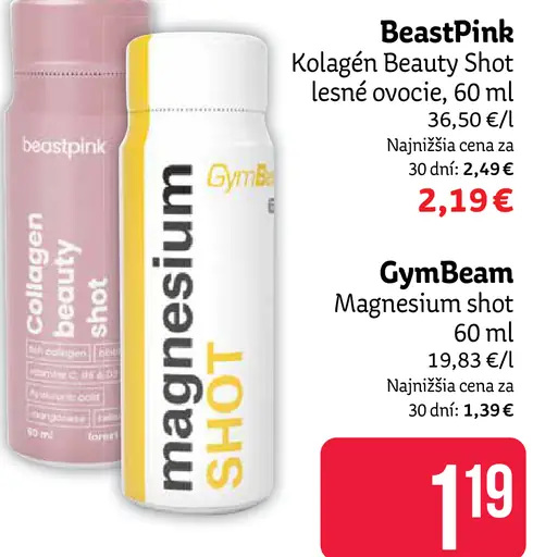 BeastPink Kolagén Beauty Shot lesné ovocie