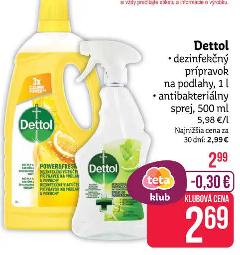 Dettol dezinfekčný prípravok na podlahy