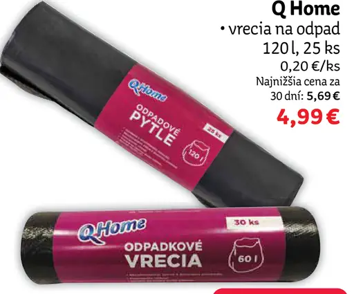 Q Home vrecia na odpad