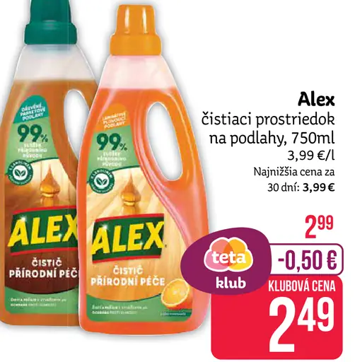 Alex čistiaci prostriedok na podlahy