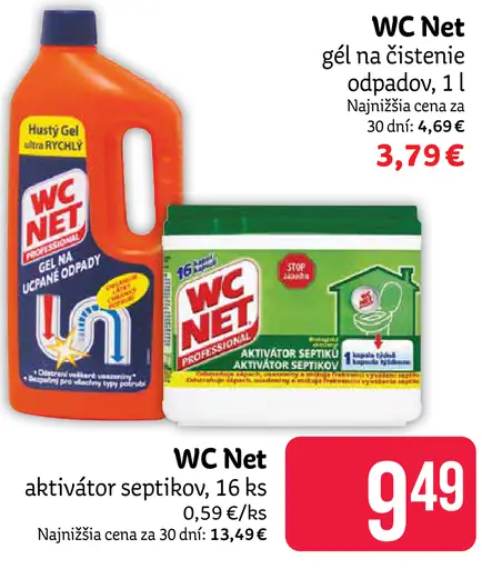 WC Net gél na čistenie odpadov