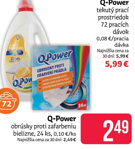Q-Power obrúsky proti zafarbeniu