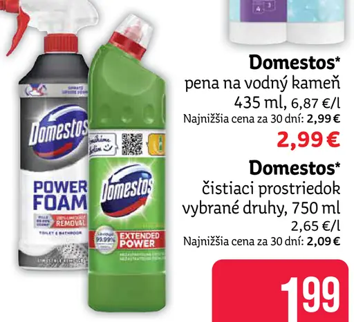 Domestos prostriedok na vodný kameň 3v1