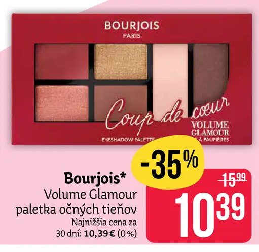 Bourjois Volume Glamour paleta očných tieňov
