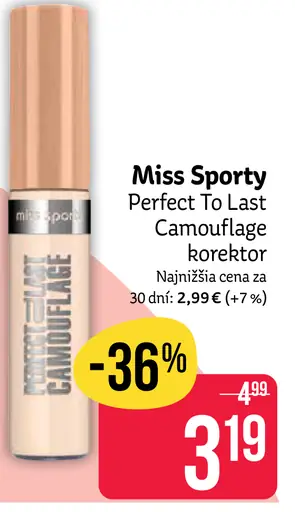 Miss Sporty Perfect to Last Camouflage korektor