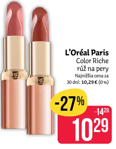 L’Oréal Paris Color Riche Rúž na Pery