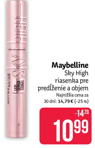 Maybelline Sky High riasenka pre predĺženie a objem
